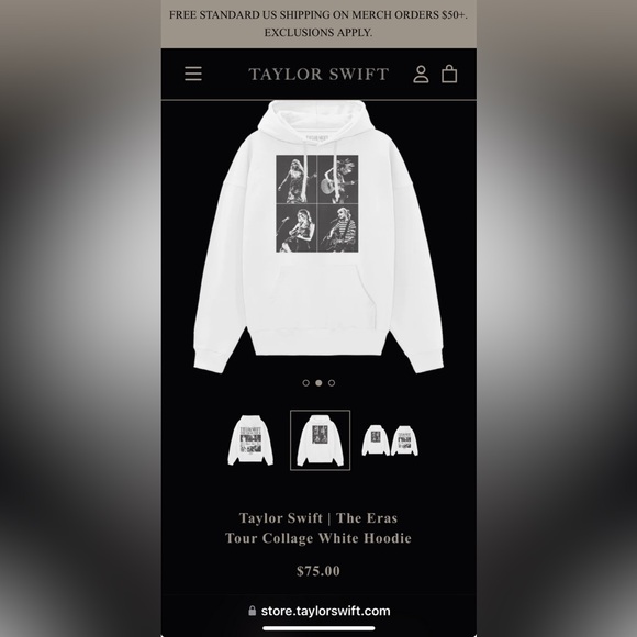taylor swift eras tour merch hoodie - Picture 1 of 5